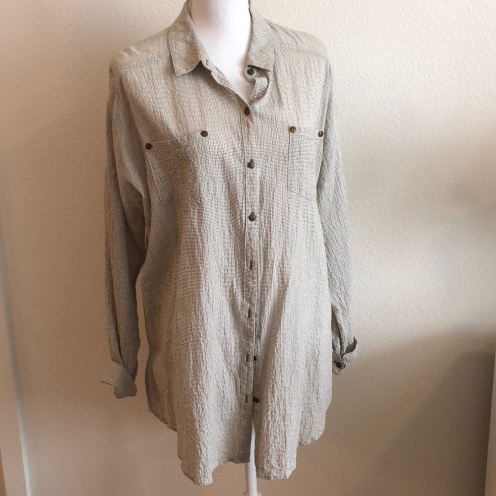 Free People searsucker tunic